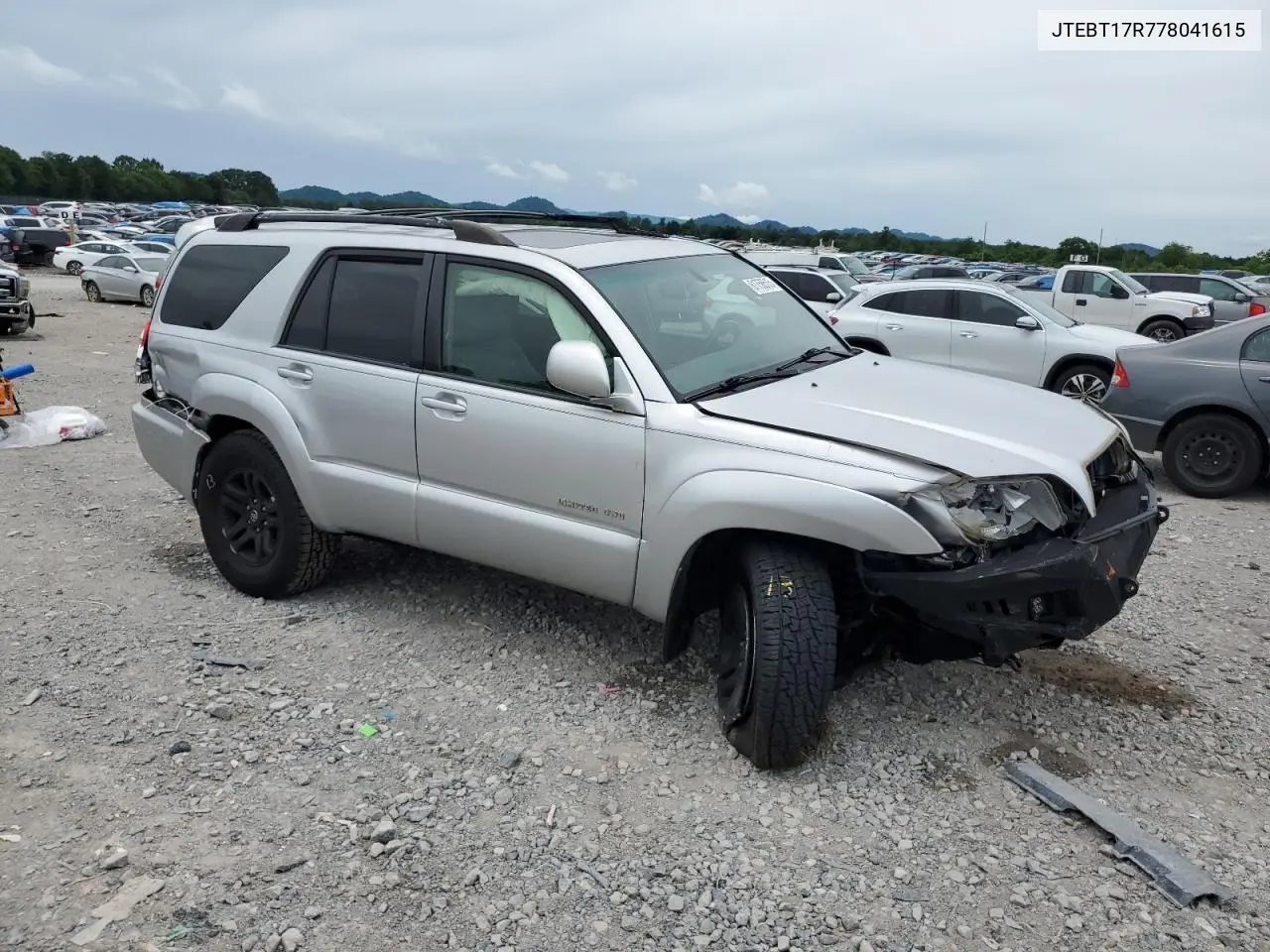 2007 Toyota 4Runner Limited VIN: JTEBT17R778041615 Lot: 61758515