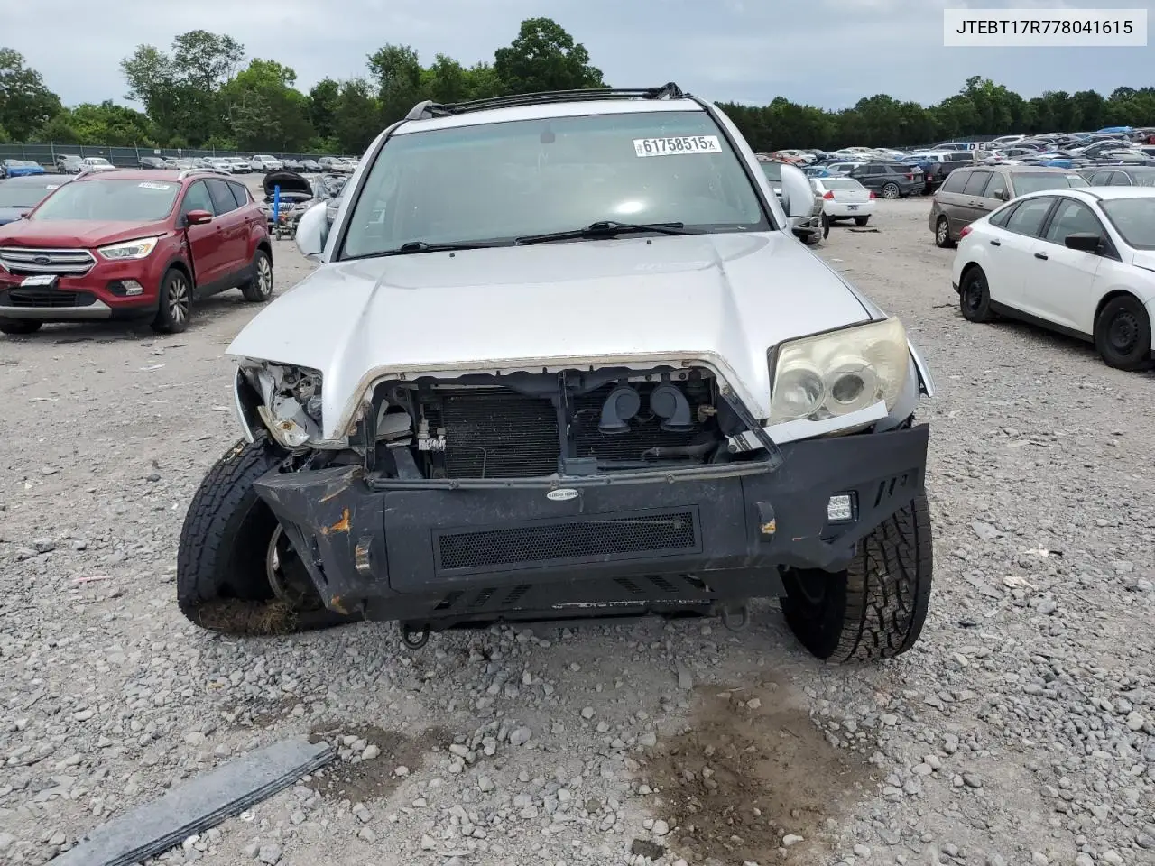 2007 Toyota 4Runner Limited VIN: JTEBT17R778041615 Lot: 61758515