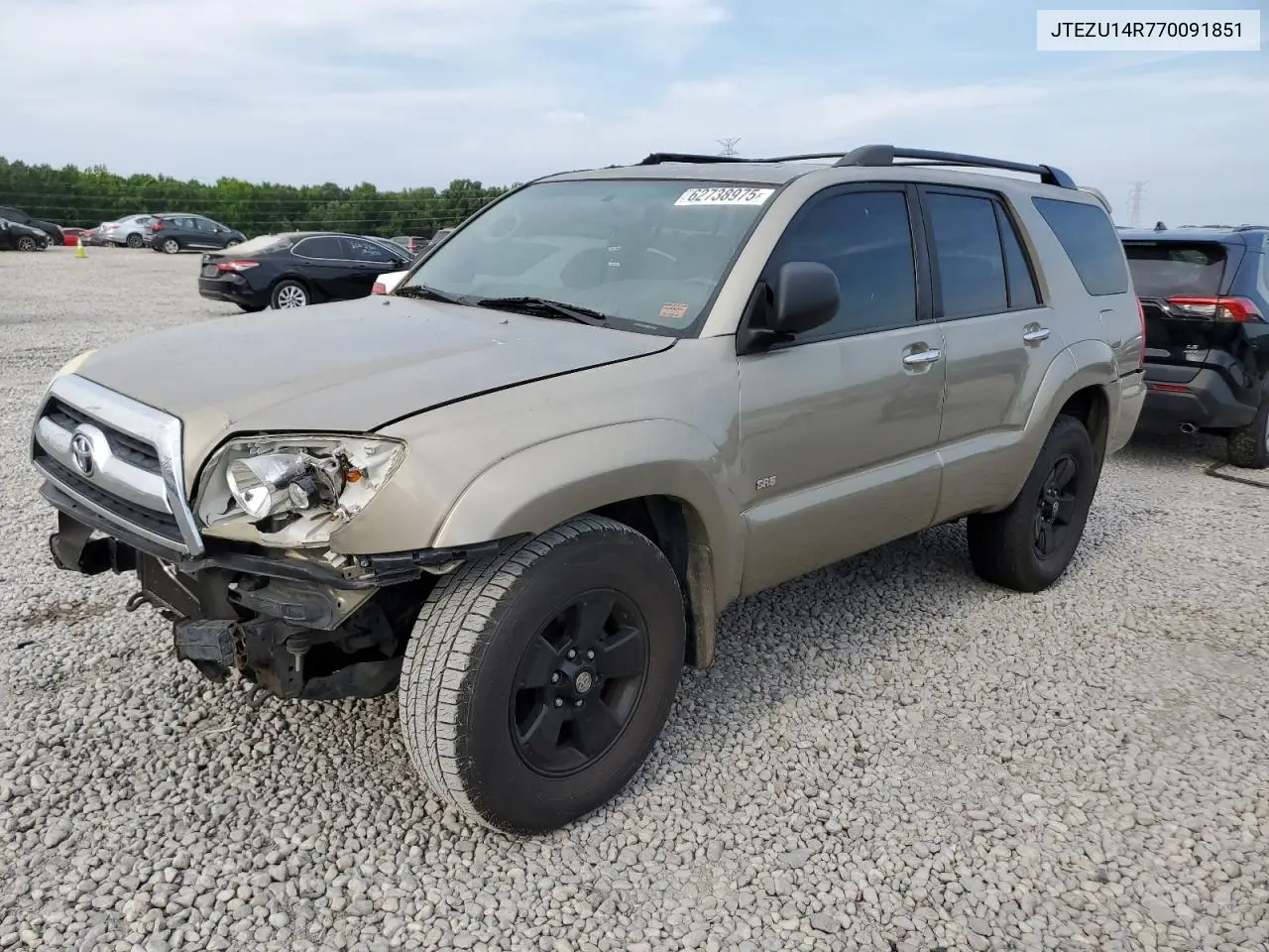 2007 Toyota 4Runner Sr5 VIN: JTEZU14R770091851 Lot: 62738975