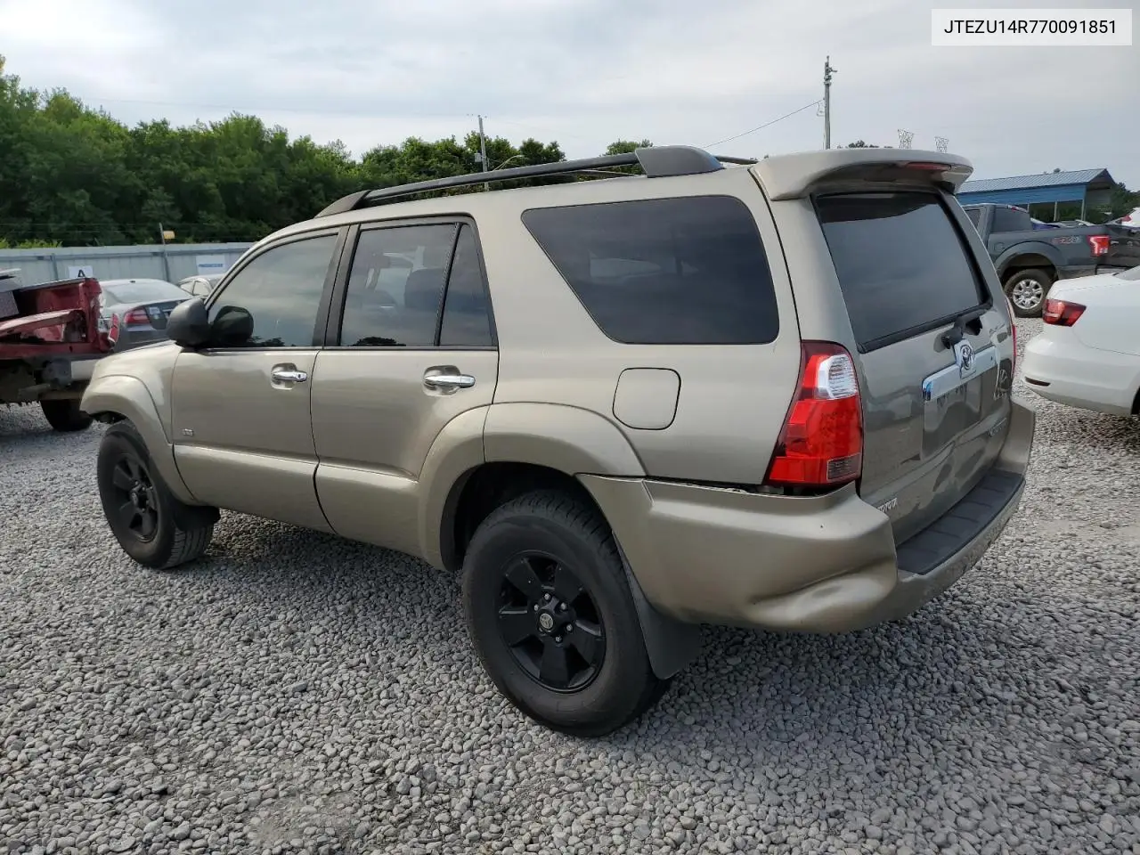 2007 Toyota 4Runner Sr5 VIN: JTEZU14R770091851 Lot: 62738975