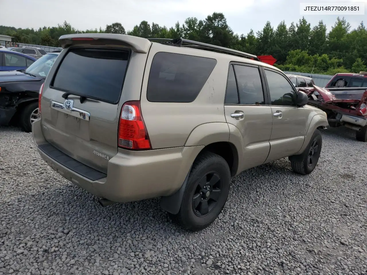 2007 Toyota 4Runner Sr5 VIN: JTEZU14R770091851 Lot: 62738975