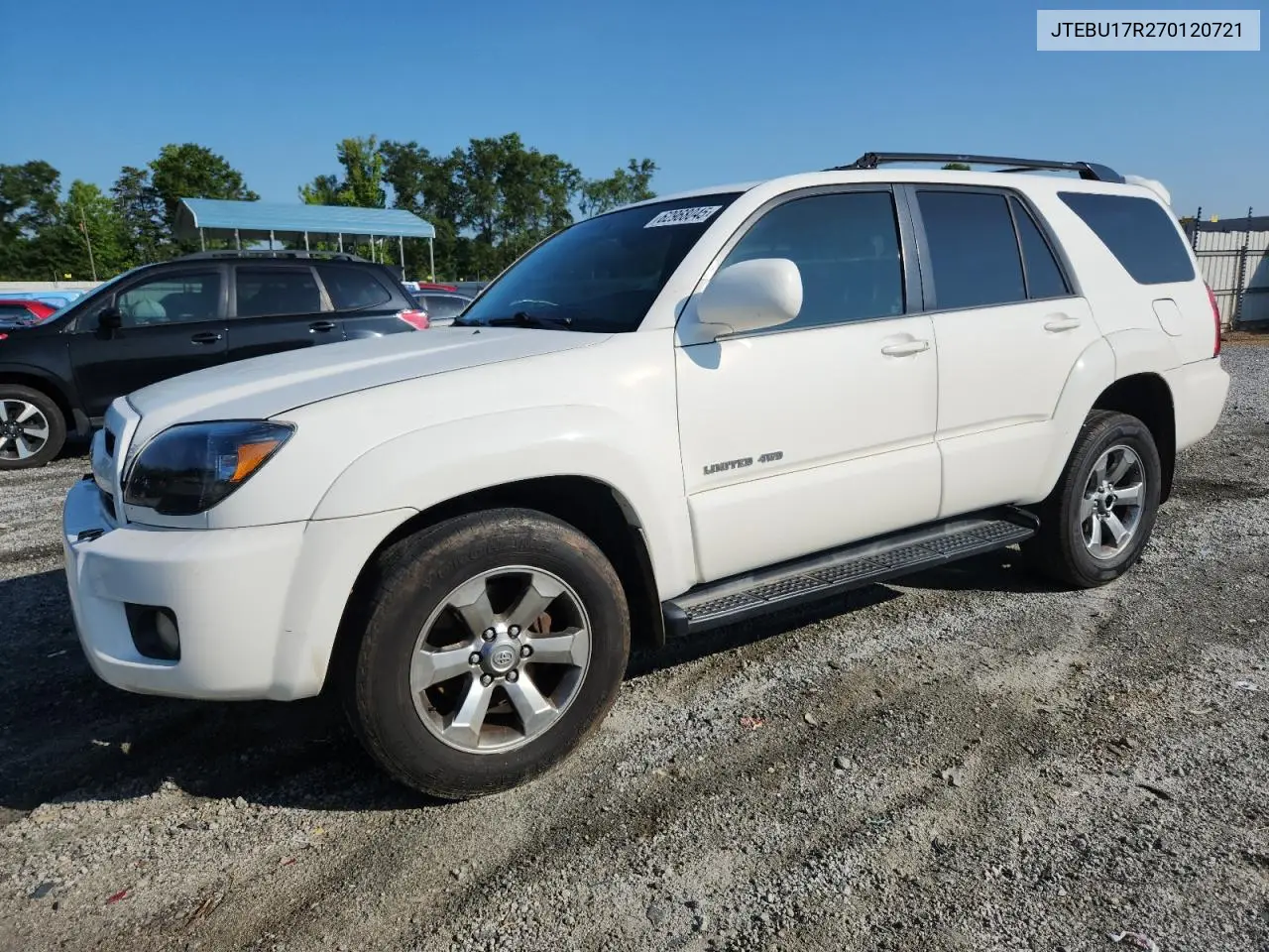 2007 Toyota 4Runner Limited VIN: JTEBU17R270120721 Lot: 62968045