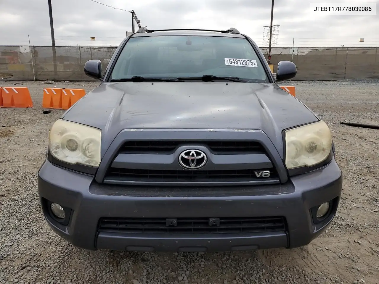 2007 Toyota 4Runner Limited VIN: JTEBT17R778039086 Lot: 64812875