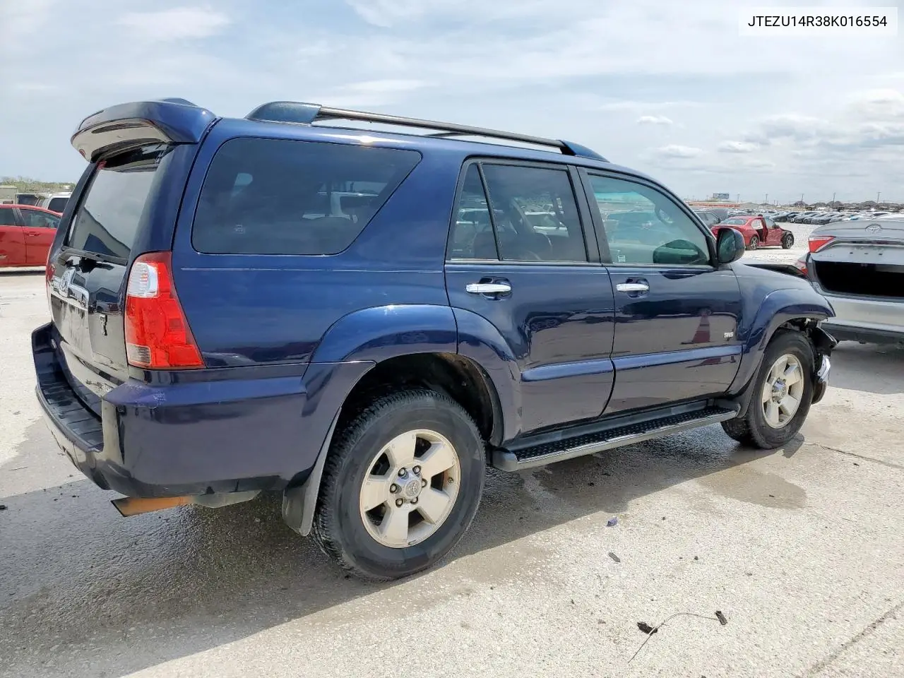 2008 Toyota 4Runner Sr5 VIN: JTEZU14R38K016554 Lot: 50755915