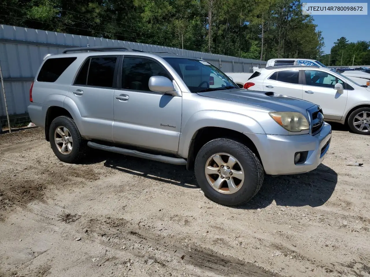 2008 Toyota 4Runner Sr5 VIN: JTEZU14R780098672 Lot: 55787325