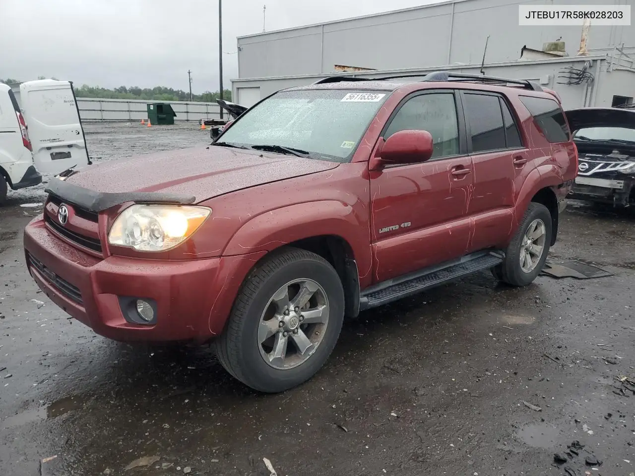 2008 Toyota 4Runner Limited VIN: JTEBU17R58K028203 Lot: 56116355