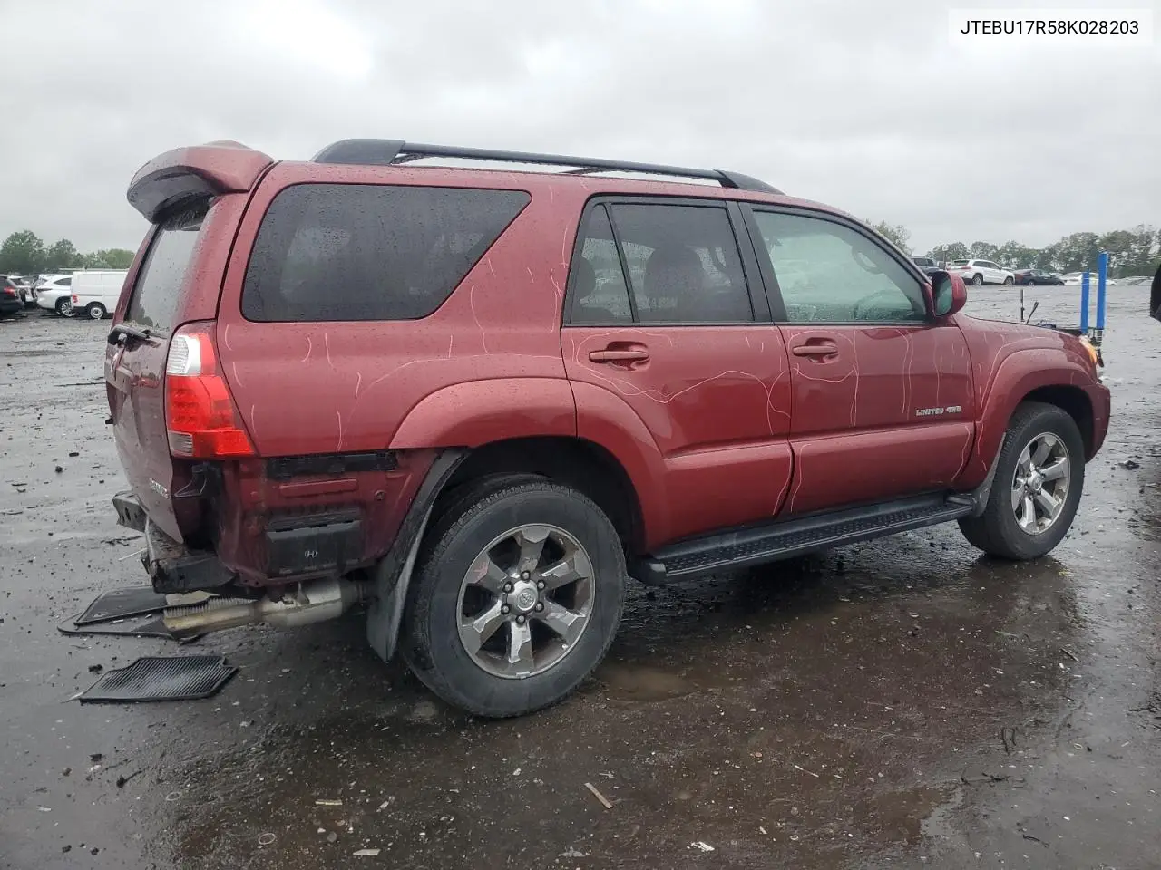 2008 Toyota 4Runner Limited VIN: JTEBU17R58K028203 Lot: 56116355