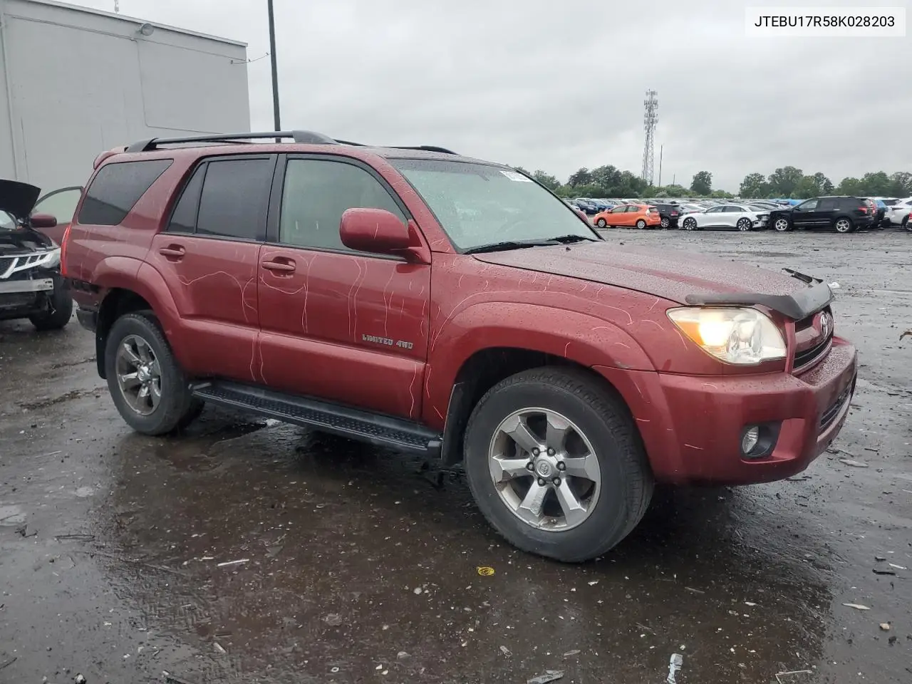 2008 Toyota 4Runner Limited VIN: JTEBU17R58K028203 Lot: 56116355