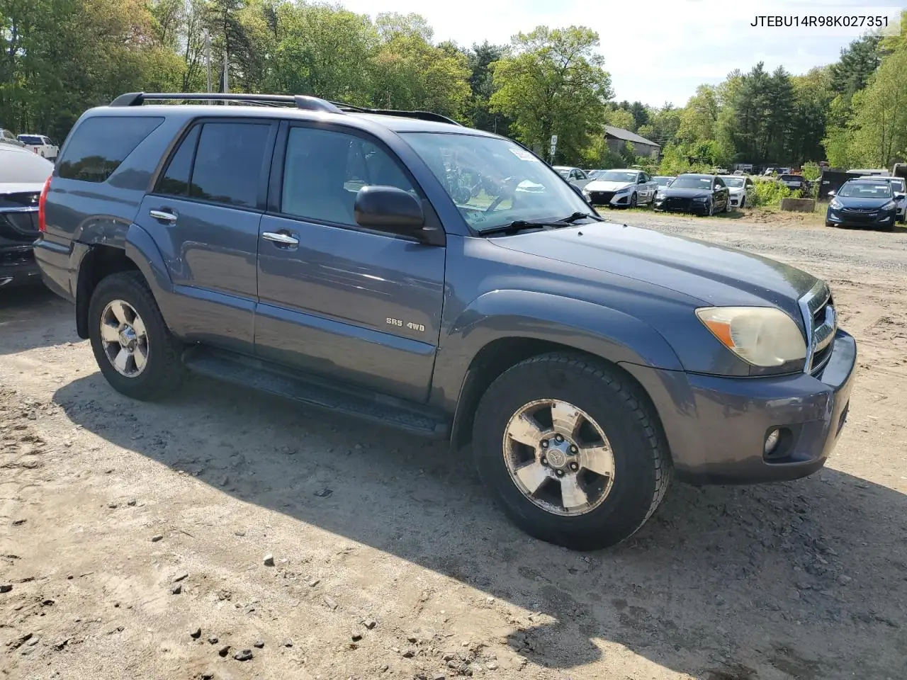 2008 Toyota 4Runner Sr5 VIN: JTEBU14R98K027351 Lot: 56939785