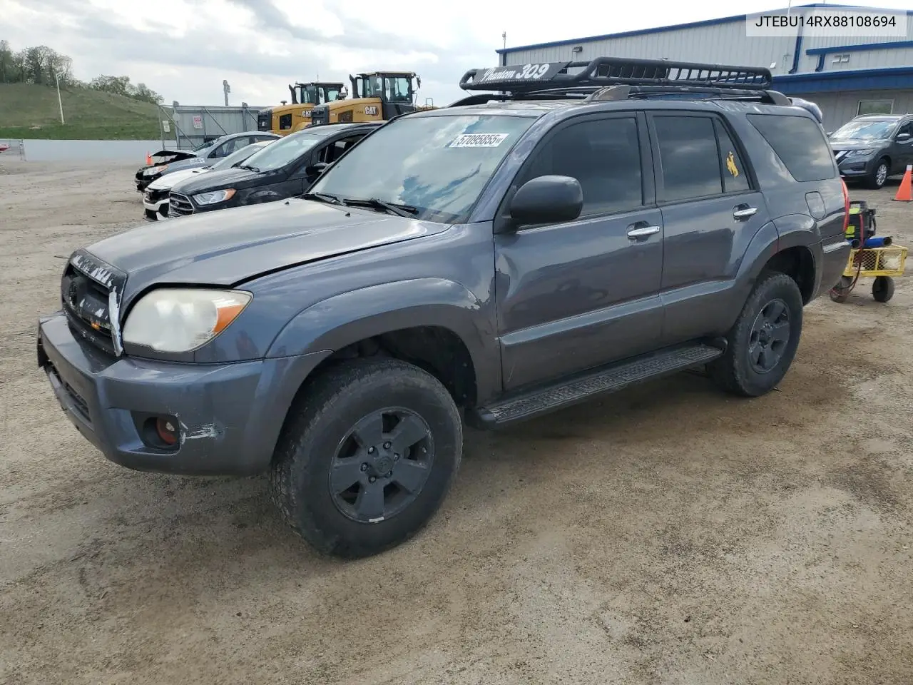 2008 Toyota 4Runner Sr5 VIN: JTEBU14RX88108694 Lot: 57095855