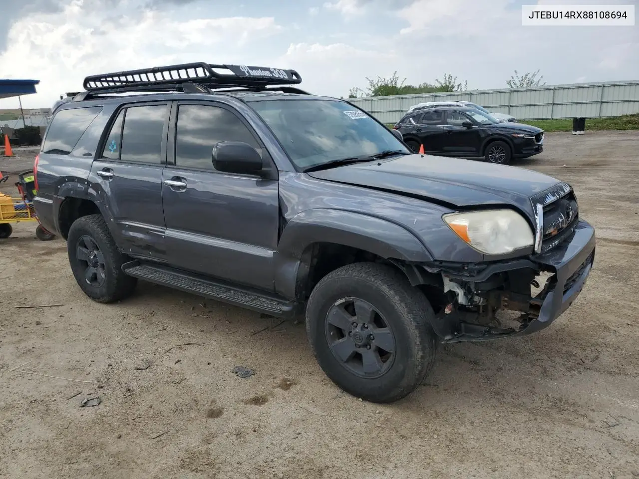 2008 Toyota 4Runner Sr5 VIN: JTEBU14RX88108694 Lot: 57095855