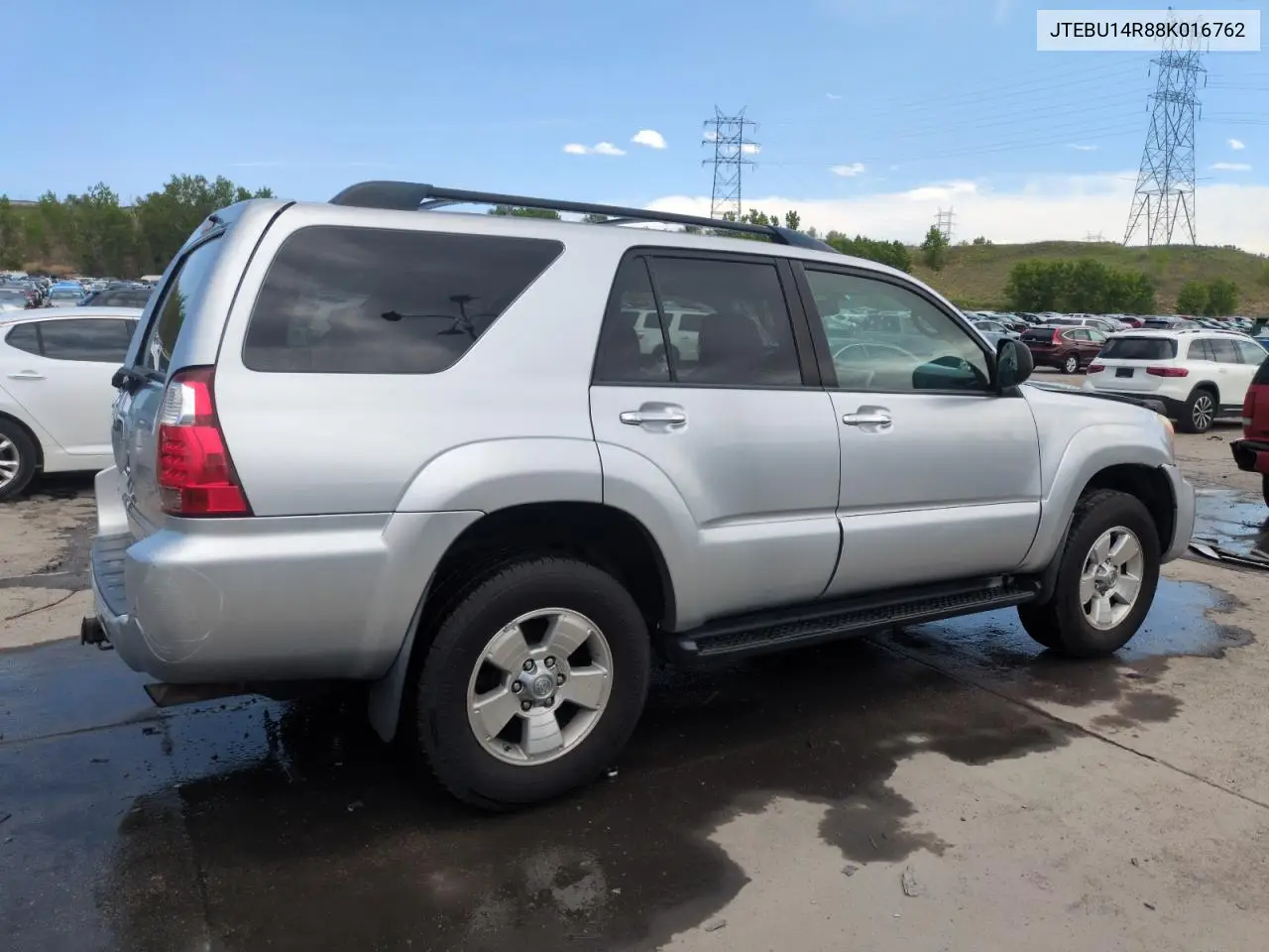 2008 Toyota 4Runner Sr5 VIN: JTEBU14R88K016762 Lot: 58600845