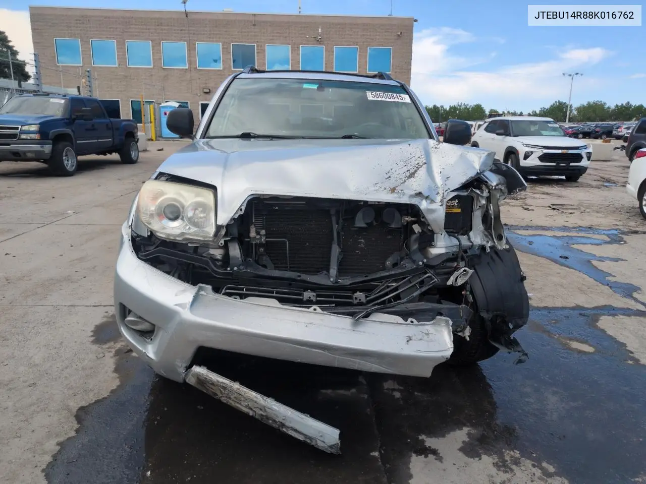 2008 Toyota 4Runner Sr5 VIN: JTEBU14R88K016762 Lot: 58600845