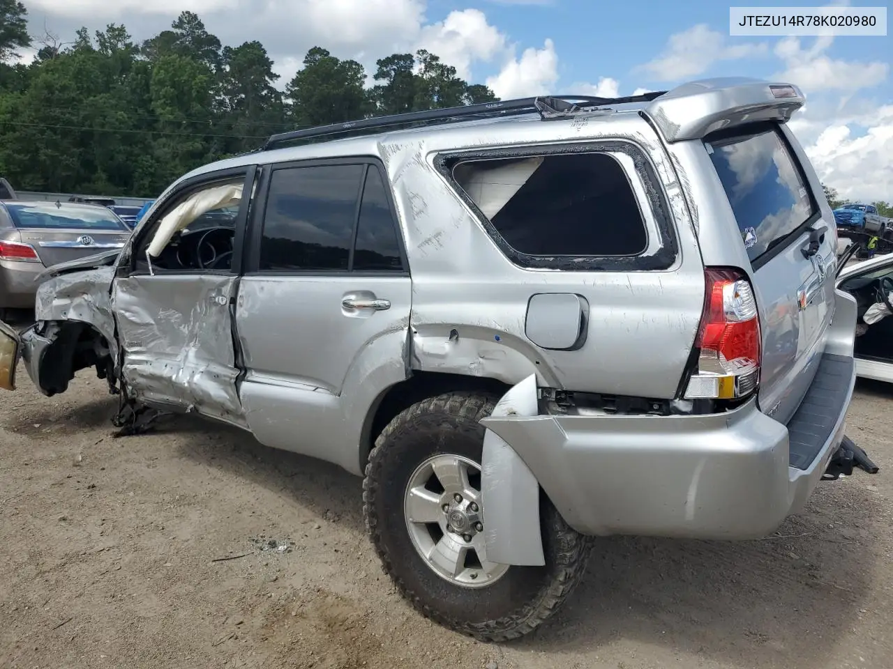2008 Toyota 4Runner Sr5 VIN: JTEZU14R78K020980 Lot: 61606715