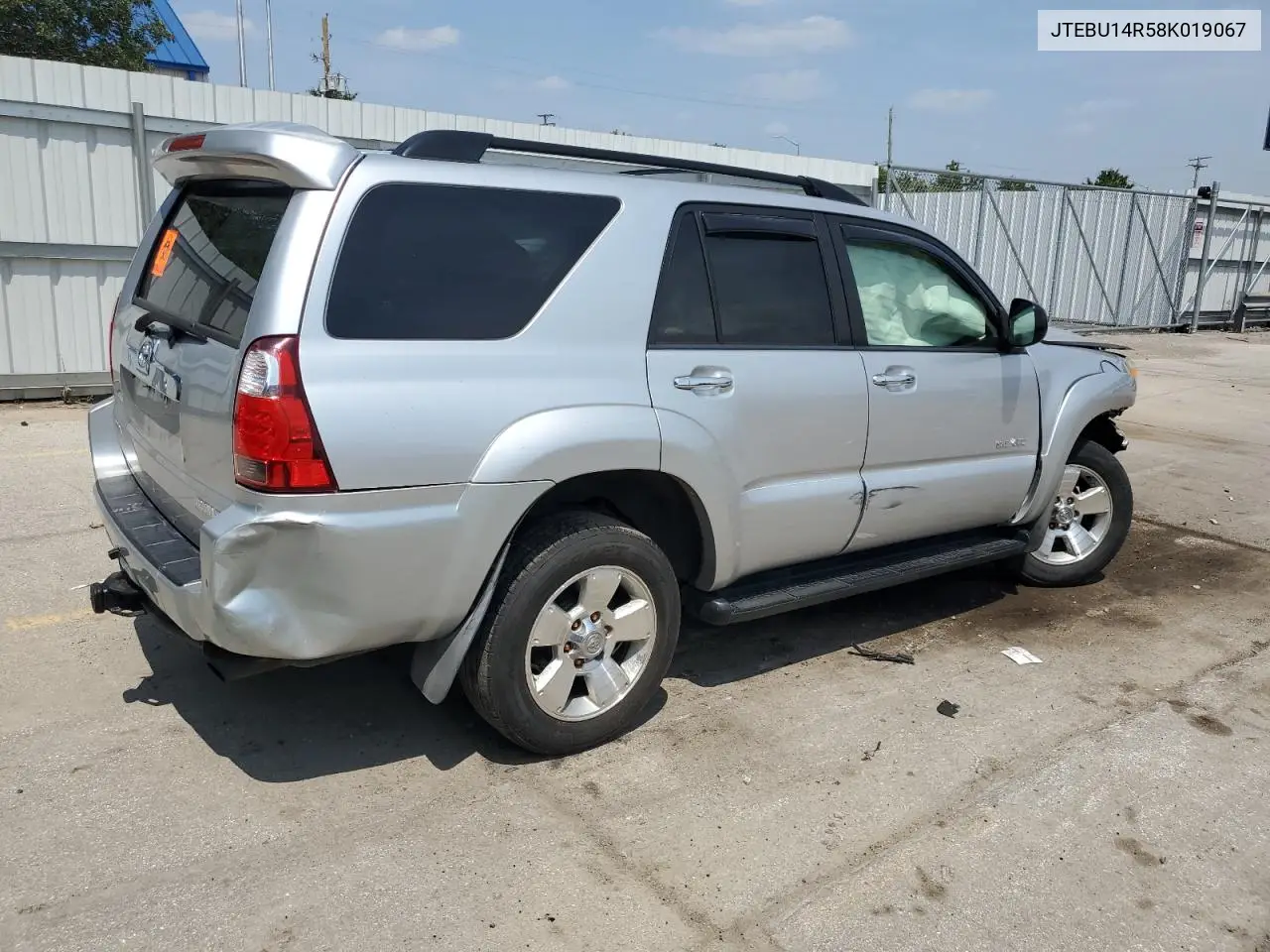 2008 Toyota 4Runner Sr5 VIN: JTEBU14R58K019067 Lot: 65332725