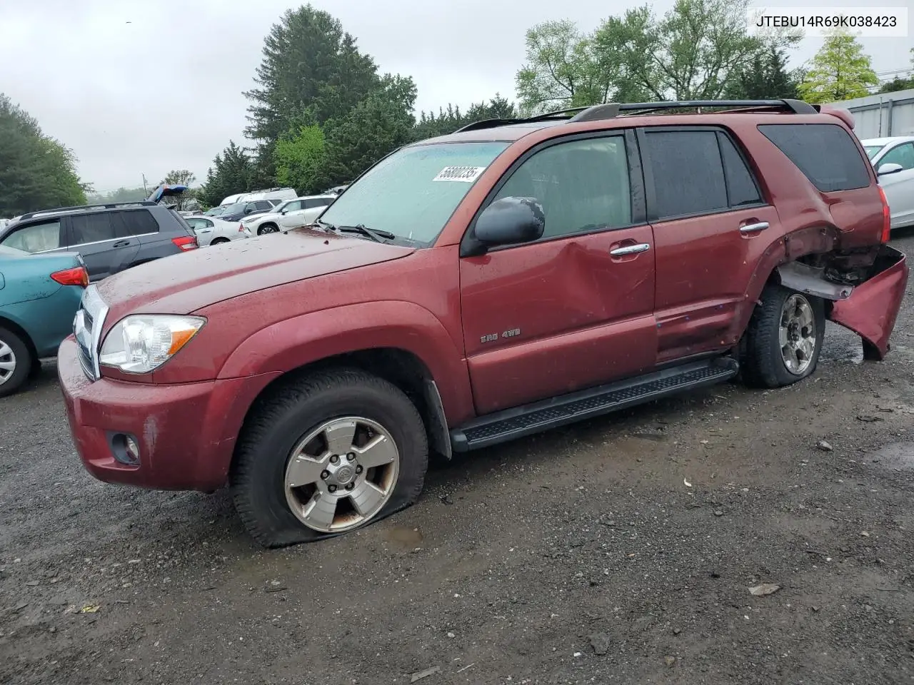 2009 Toyota 4Runner Sr5 VIN: JTEBU14R69K038423 Lot: 56800235
