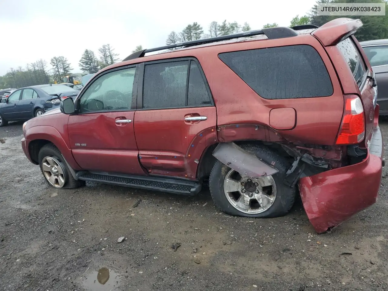 2009 Toyota 4Runner Sr5 VIN: JTEBU14R69K038423 Lot: 56800235