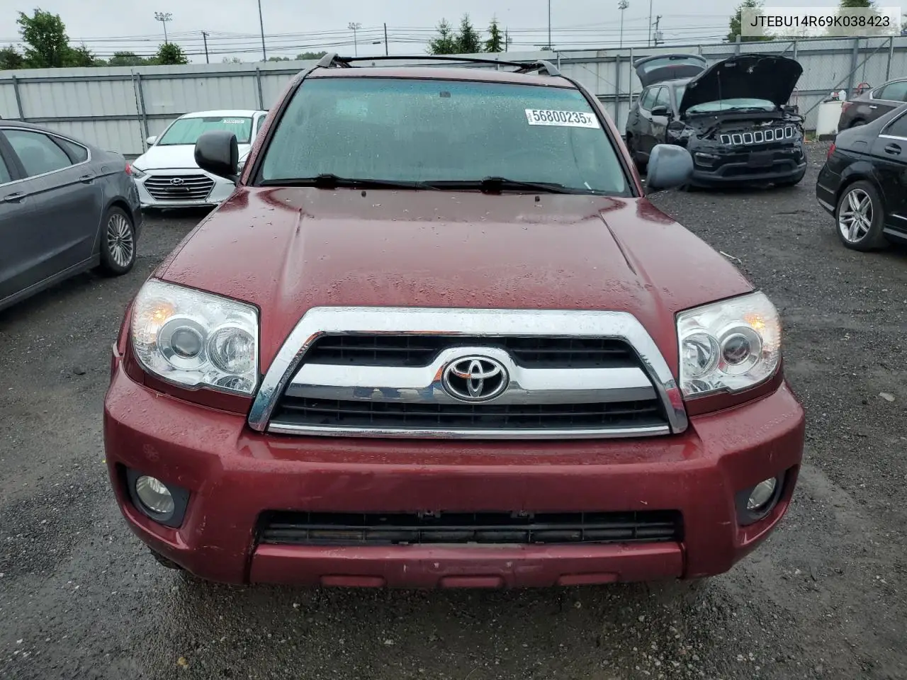2009 Toyota 4Runner Sr5 VIN: JTEBU14R69K038423 Lot: 56800235