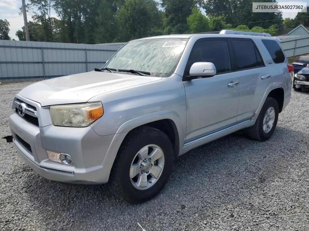2010 Toyota 4Runner Sr5 VIN: JTEBU5JR3A5027362 Lot: 65095225