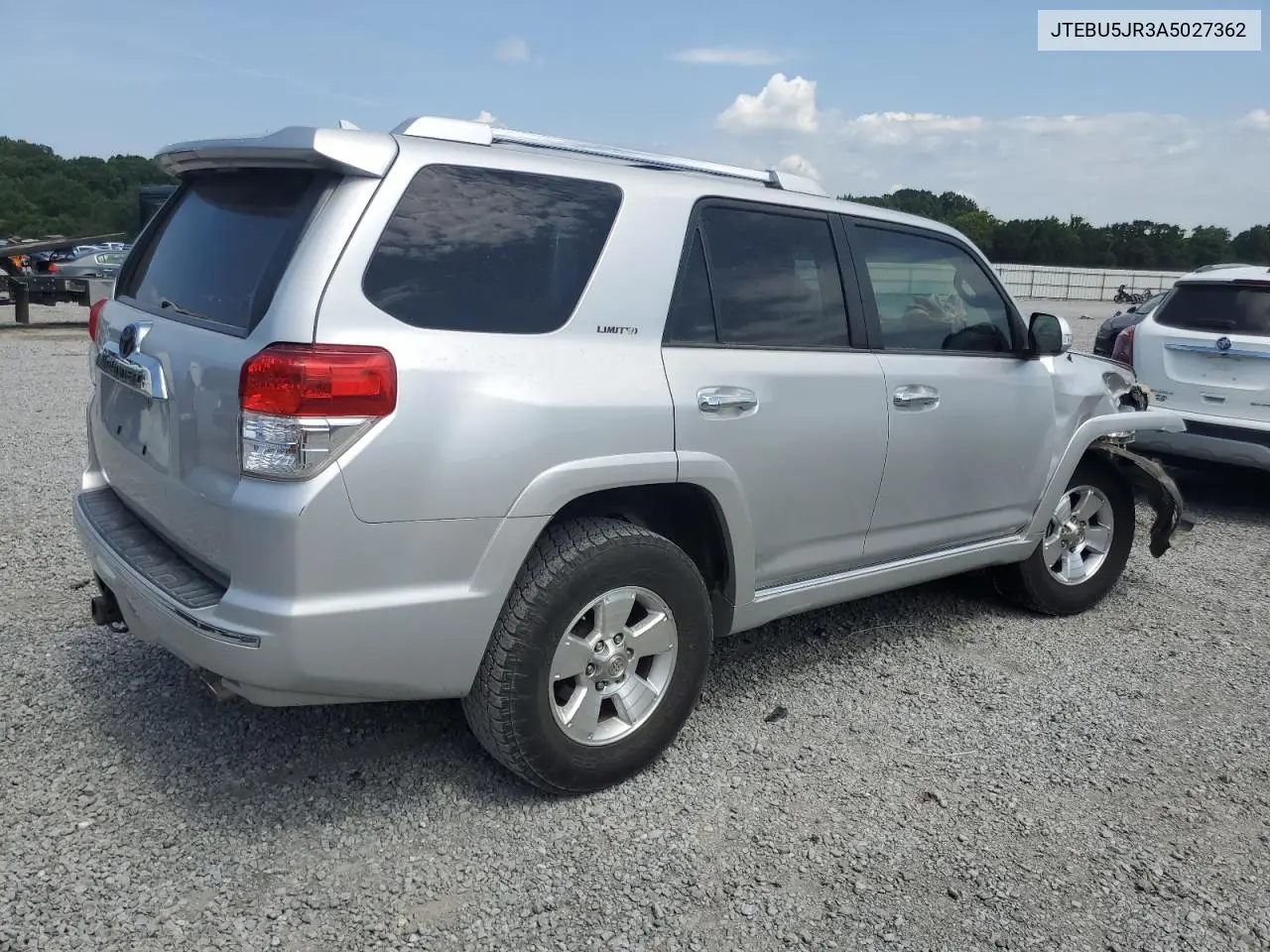 2010 Toyota 4Runner Sr5 VIN: JTEBU5JR3A5027362 Lot: 65095225