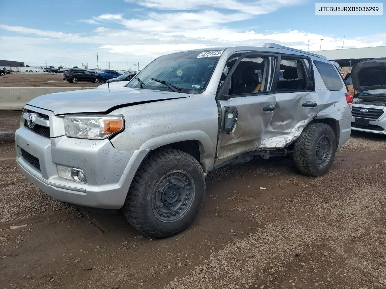 2011 Toyota 4Runner Sr5 VIN: JTEBU5JRXB5036299 Lot: 62197025