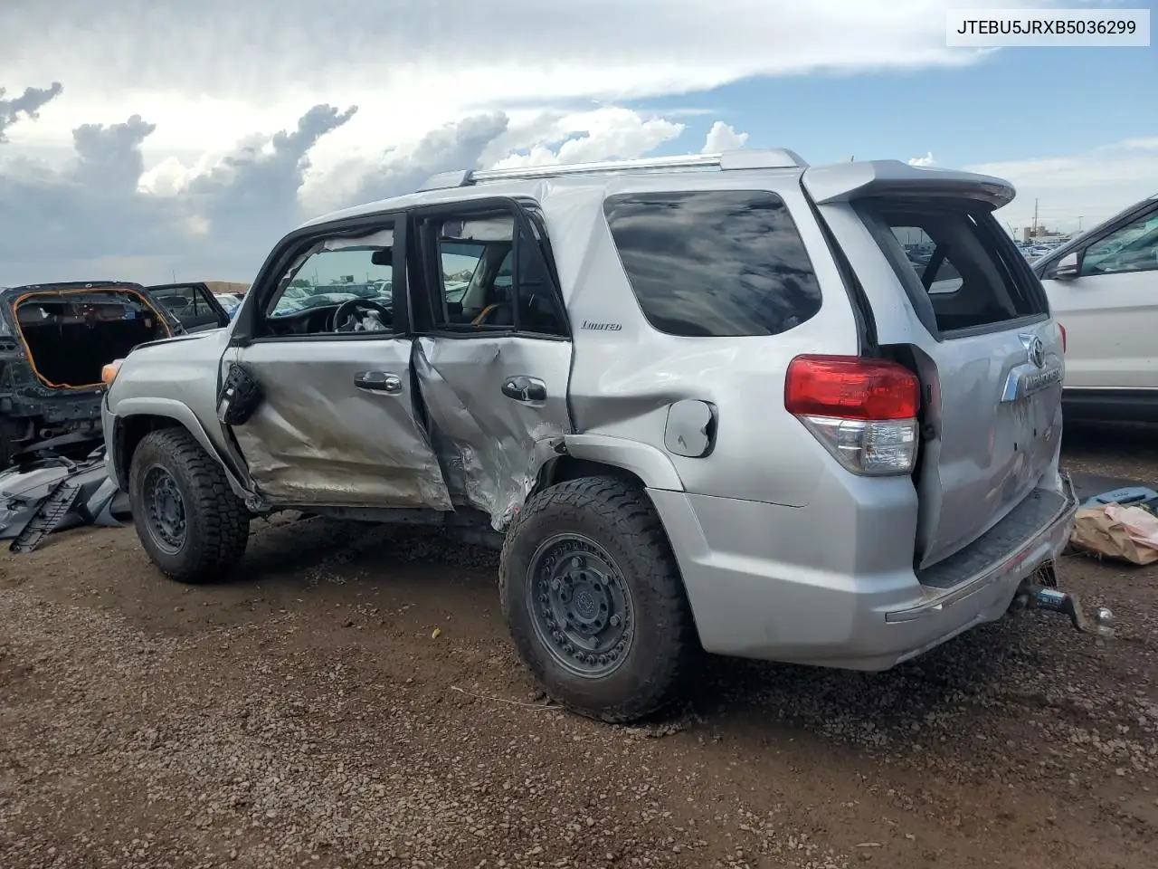 2011 Toyota 4Runner Sr5 VIN: JTEBU5JRXB5036299 Lot: 62197025