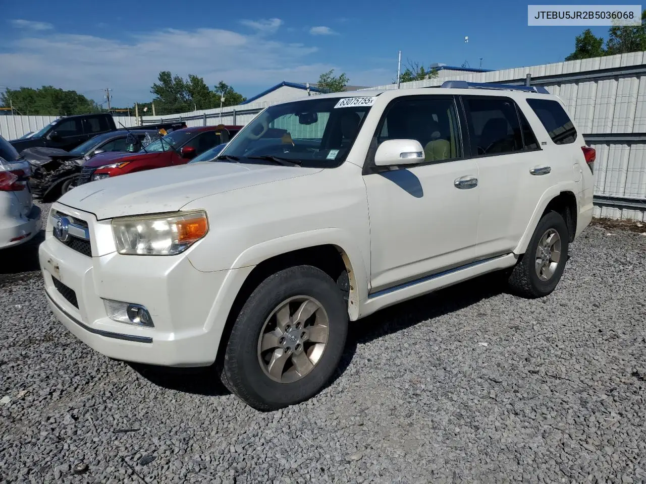 2011 Toyota 4Runner Sr5 VIN: JTEBU5JR2B5036068 Lot: 63075755