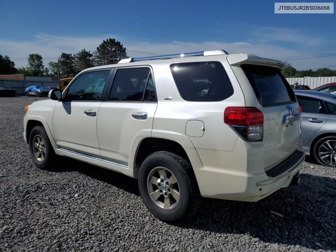 2011 Toyota 4Runner Sr5 VIN: JTEBU5JR2B5036068 Lot: 63075755