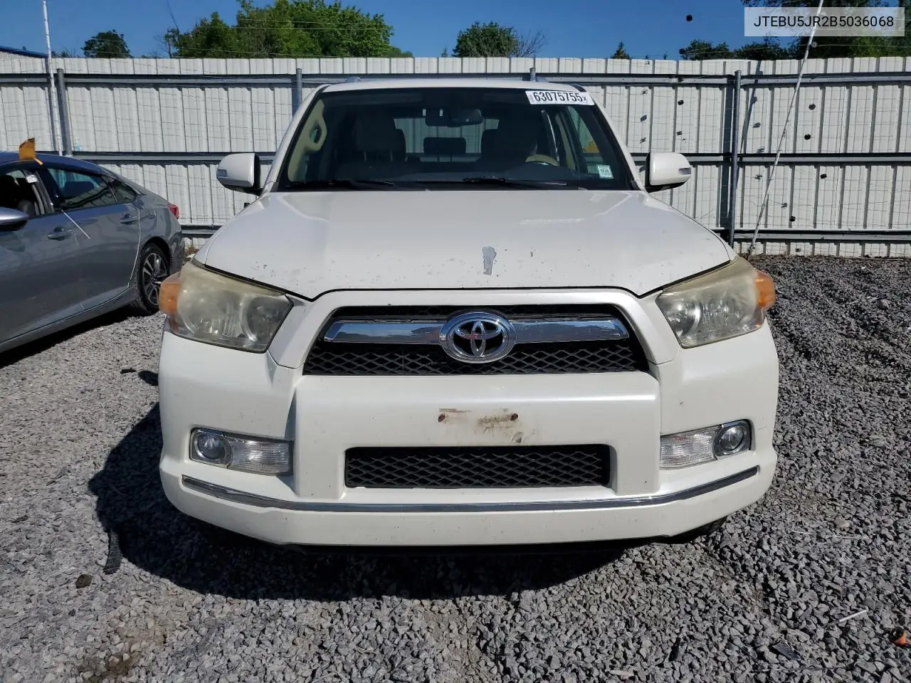 2011 Toyota 4Runner Sr5 VIN: JTEBU5JR2B5036068 Lot: 63075755