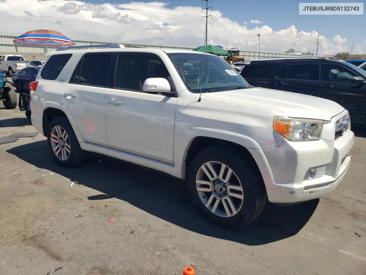2013 Toyota 4Runner Sr5 VIN: JTEBU5JR8D5132743 Lot: 62700095
