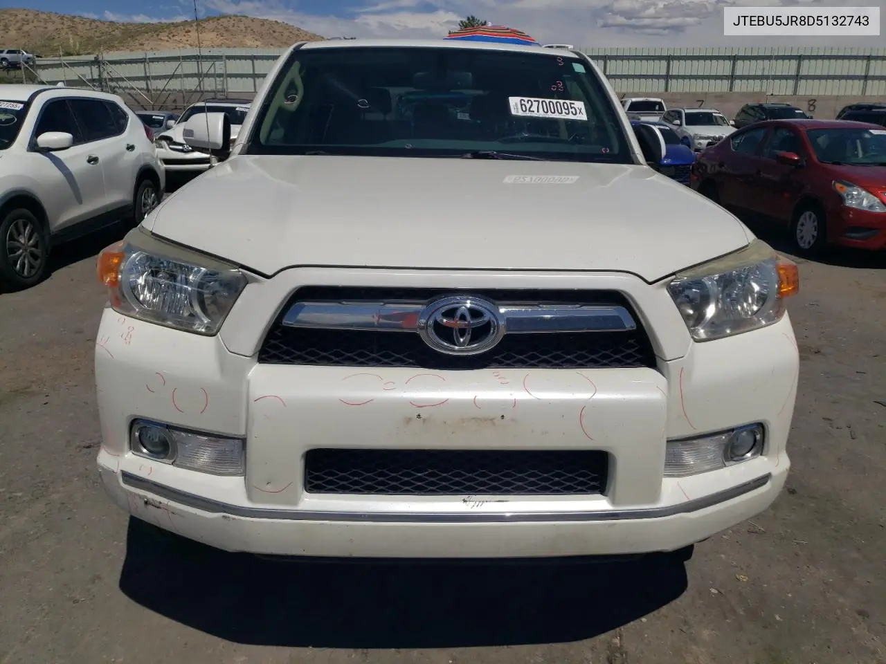 2013 Toyota 4Runner Sr5 VIN: JTEBU5JR8D5132743 Lot: 62700095
