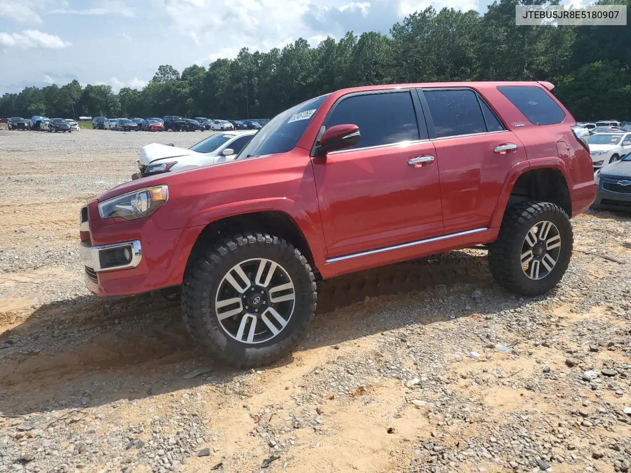 2014 Toyota 4Runner Sr5 VIN: JTEBU5JR8E5180907 Lot: 62461265