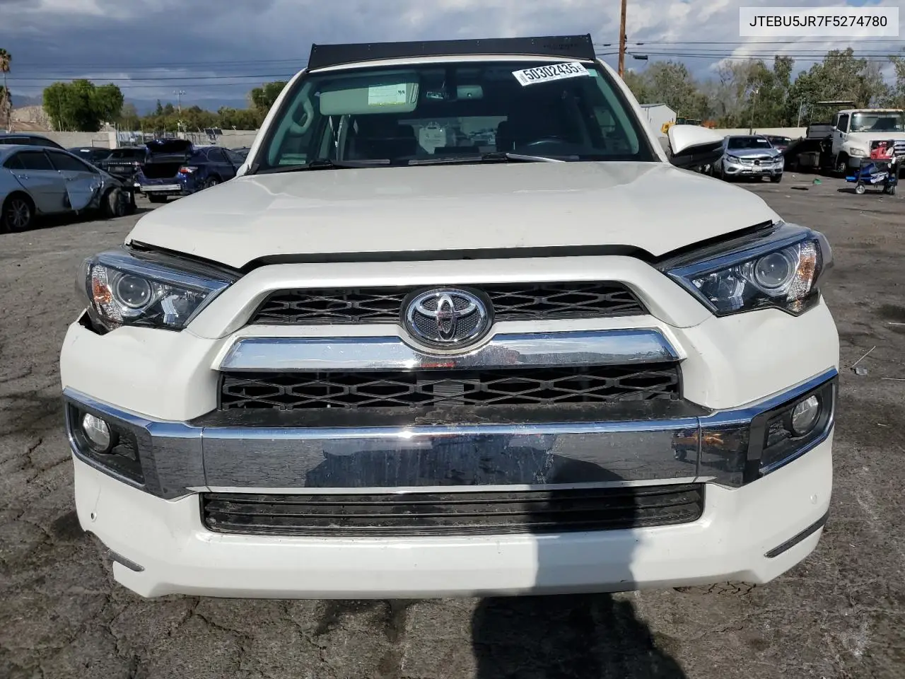 2015 Toyota 4Runner Sr5 VIN: JTEBU5JR7F5274780 Lot: 50302435
