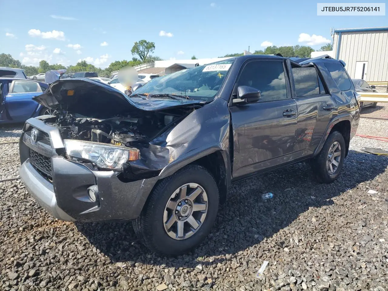 2015 Toyota 4Runner Sr5/Sr5 Premium VIN: JTEBU5JR7F5206141 Lot: 63137165