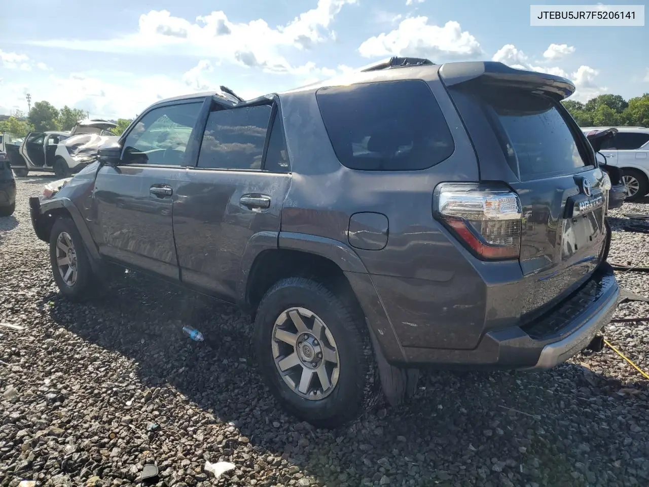 2015 Toyota 4Runner Sr5/Sr5 Premium VIN: JTEBU5JR7F5206141 Lot: 63137165