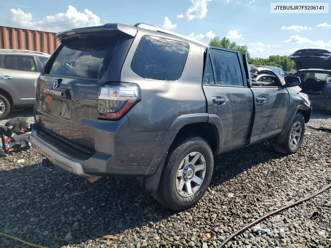 2015 Toyota 4Runner Sr5/Sr5 Premium VIN: JTEBU5JR7F5206141 Lot: 63137165