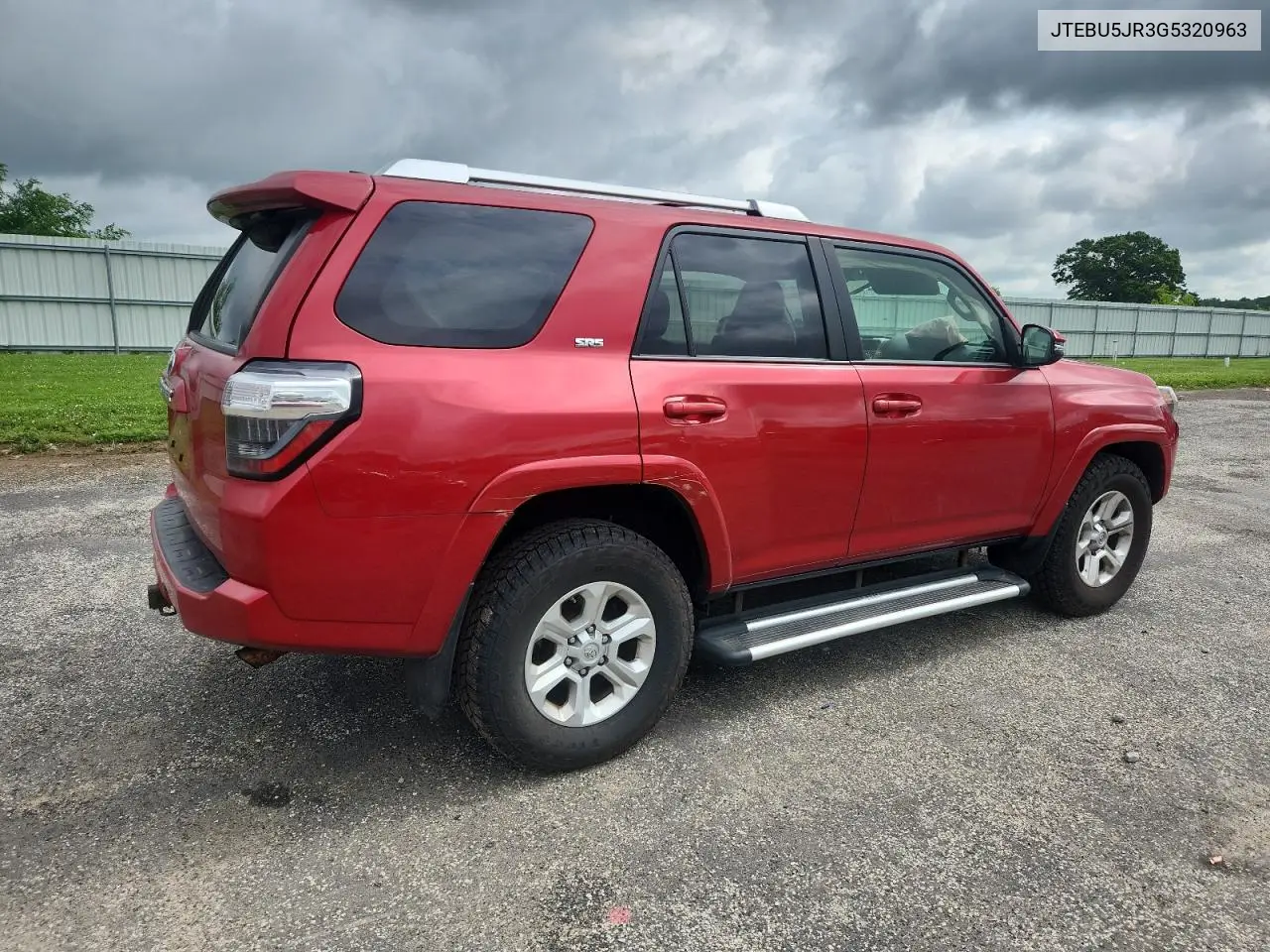 2016 Toyota 4Runner Sr5/Sr5 Premium VIN: JTEBU5JR3G5320963 Lot: 62367755