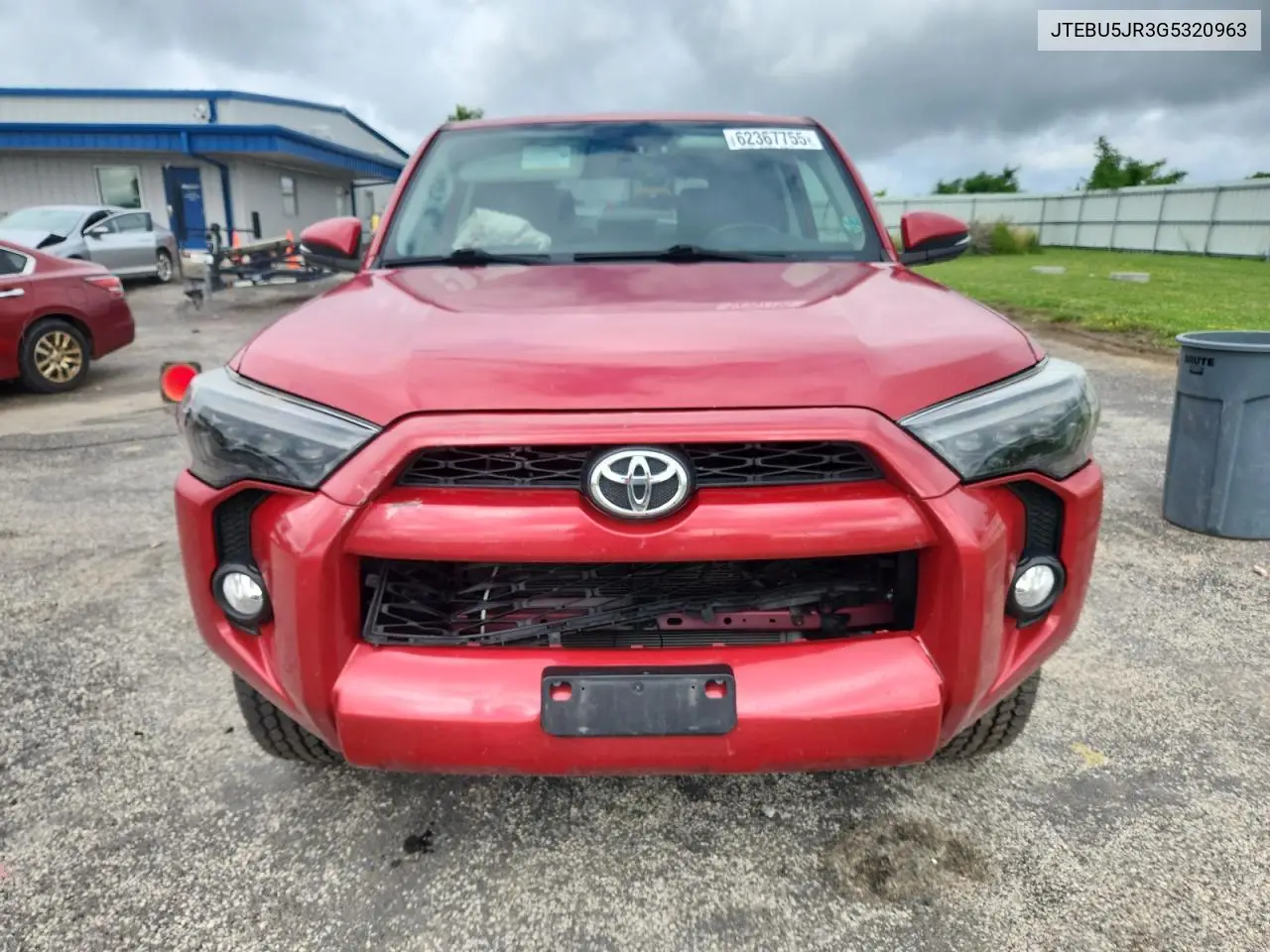 2016 Toyota 4Runner Sr5/Sr5 Premium VIN: JTEBU5JR3G5320963 Lot: 62367755