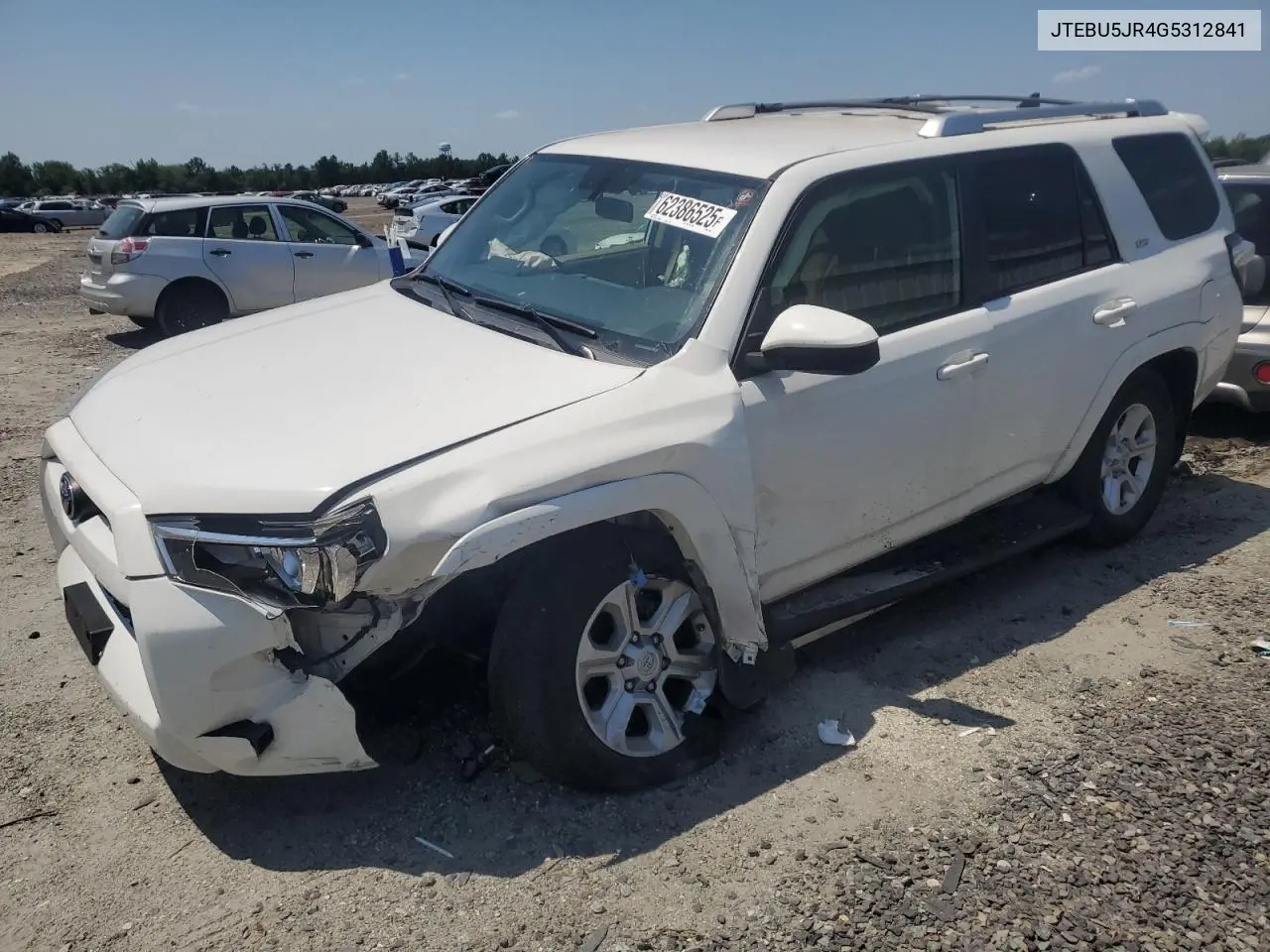 2016 Toyota 4Runner Sr5/Sr5 Premium VIN: JTEBU5JR4G5312841 Lot: 62386525