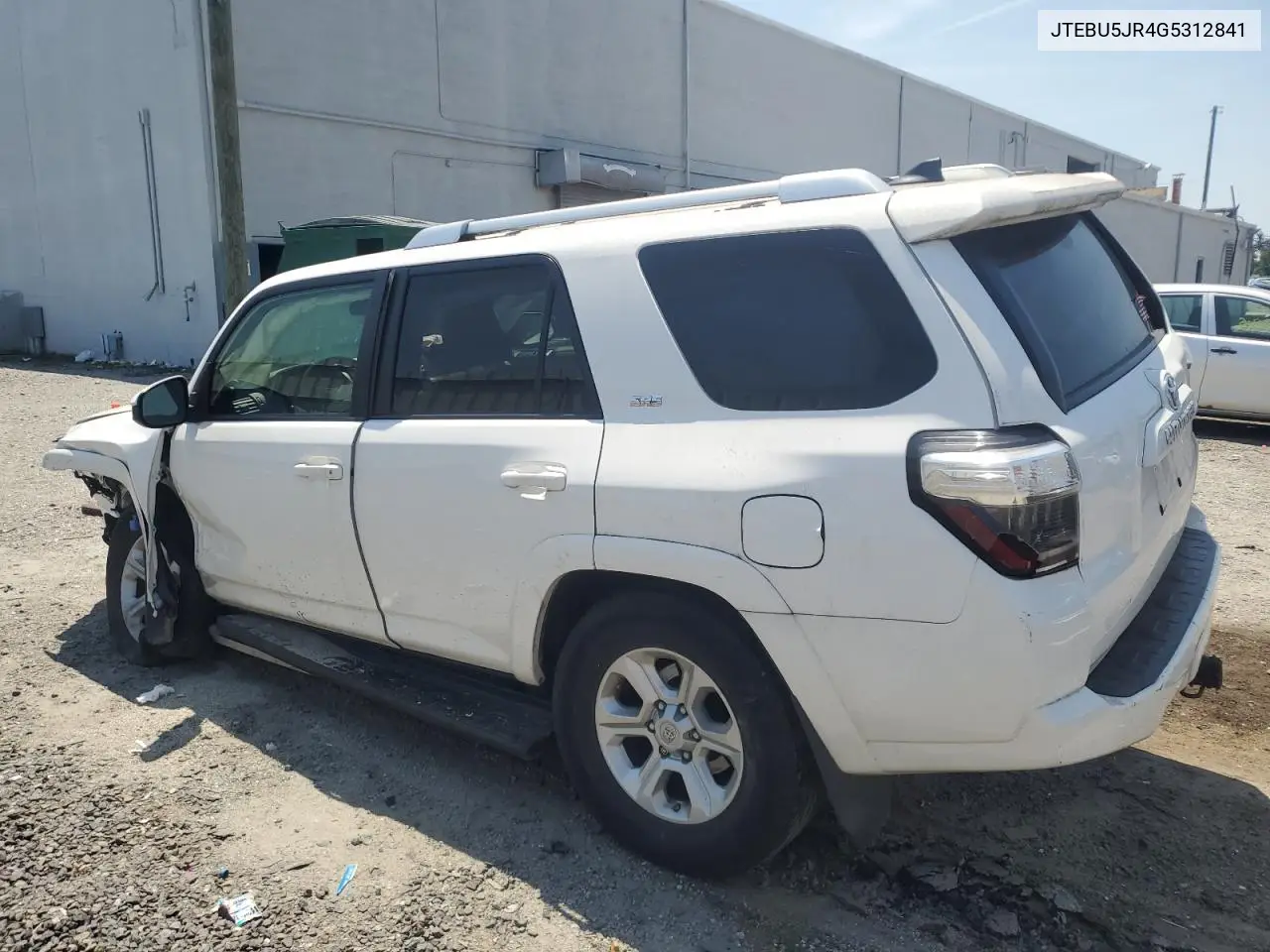 2016 Toyota 4Runner Sr5/Sr5 Premium VIN: JTEBU5JR4G5312841 Lot: 62386525