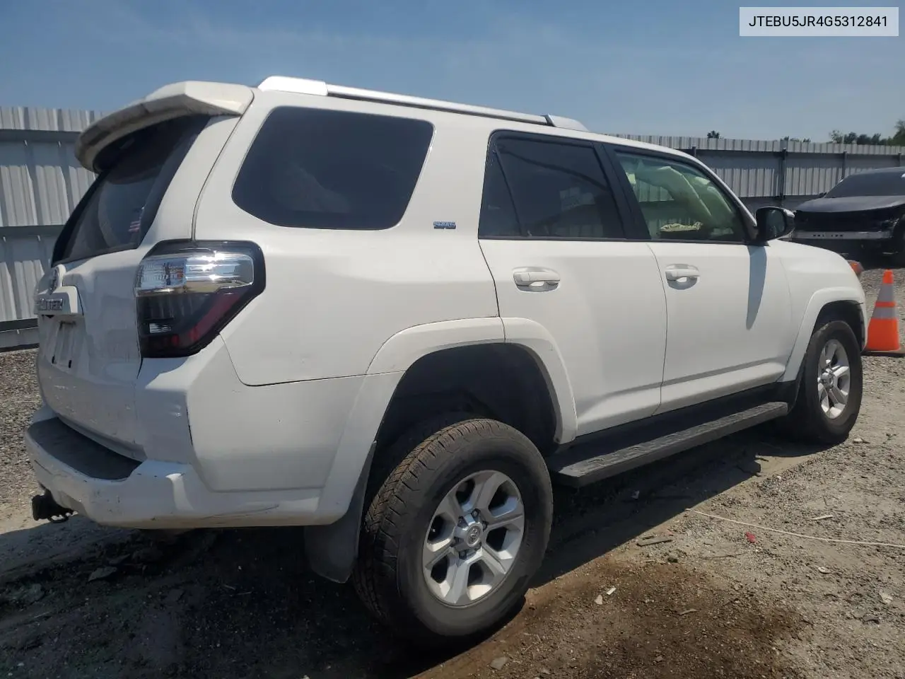 2016 Toyota 4Runner Sr5/Sr5 Premium VIN: JTEBU5JR4G5312841 Lot: 62386525