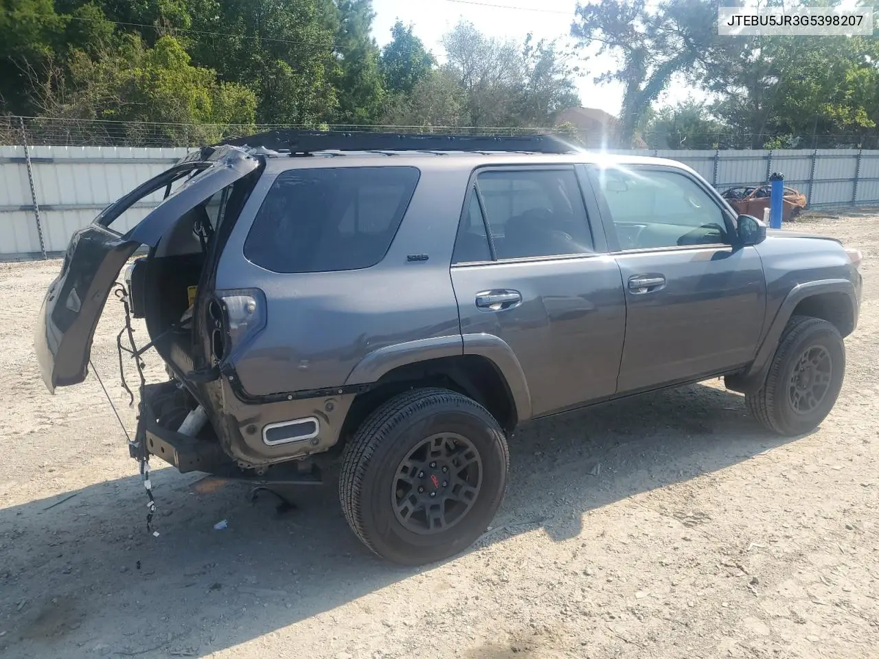 2016 Toyota 4Runner Sr5/Sr5 Premium VIN: JTEBU5JR3G5398207 Lot: 62526255