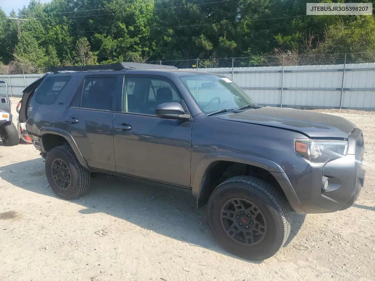 2016 Toyota 4Runner Sr5/Sr5 Premium VIN: JTEBU5JR3G5398207 Lot: 62526255