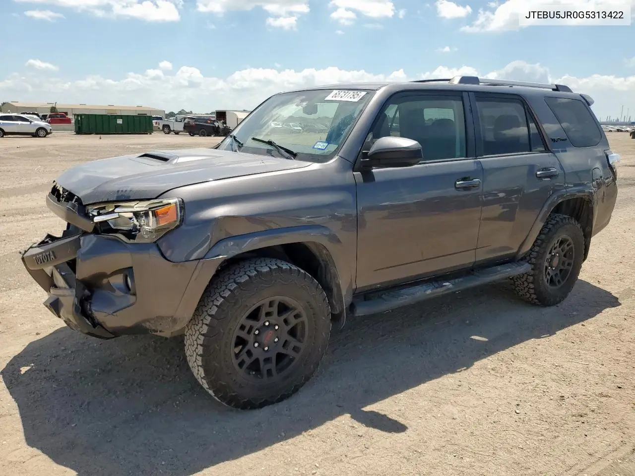 2016 Toyota 4Runner Sr5/Sr5 Premium VIN: JTEBU5JR0G5313422 Lot: 65731795