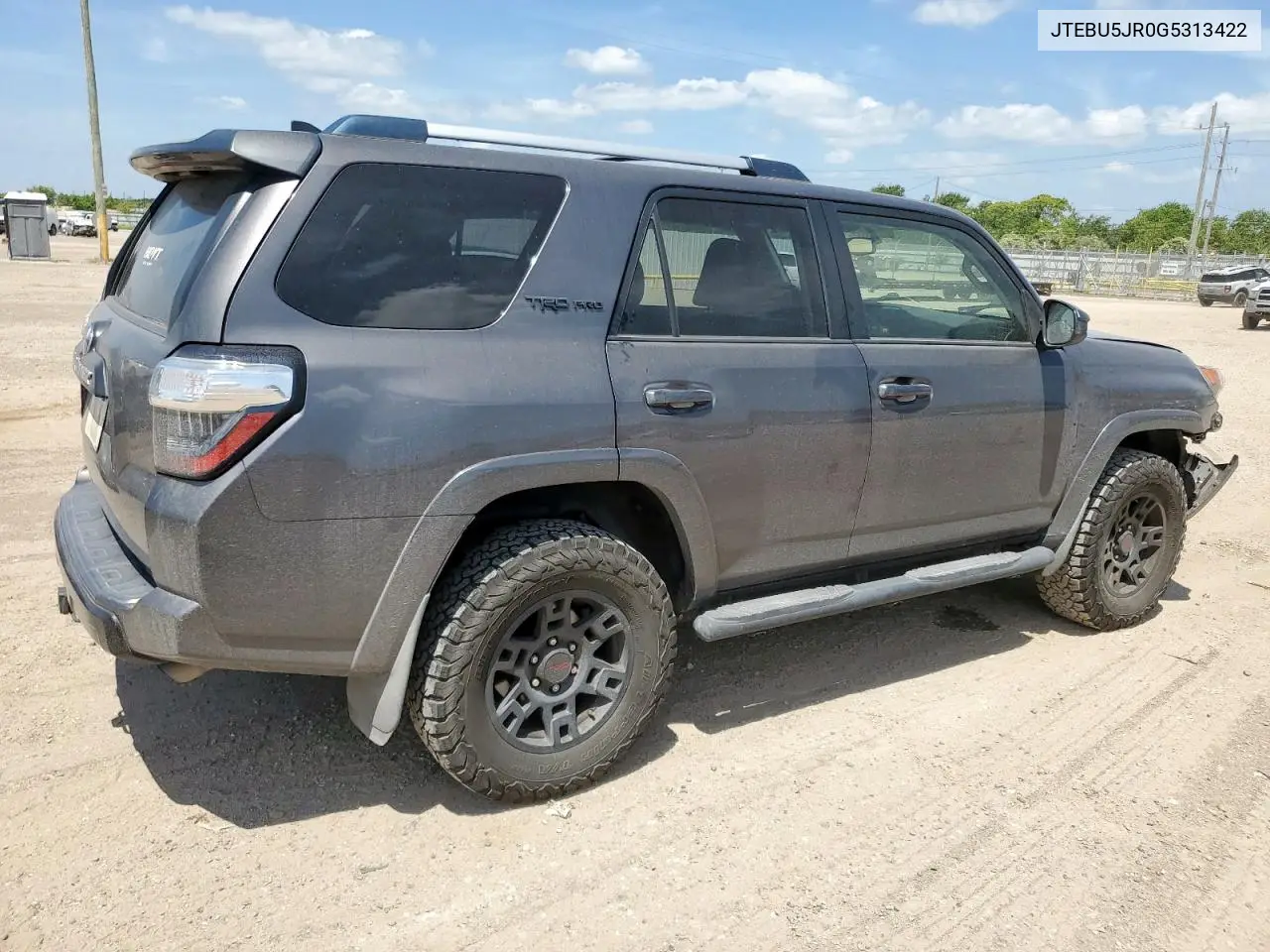 2016 Toyota 4Runner Sr5/Sr5 Premium VIN: JTEBU5JR0G5313422 Lot: 65731795
