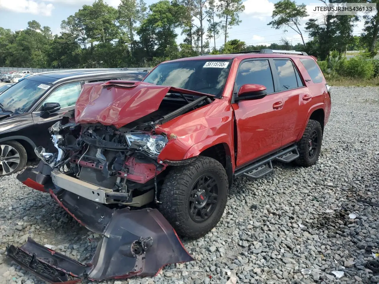 2017 Toyota 4Runner Sr5/Sr5 Premium VIN: JTEBU5JR3H5436133 Lot: 56115755