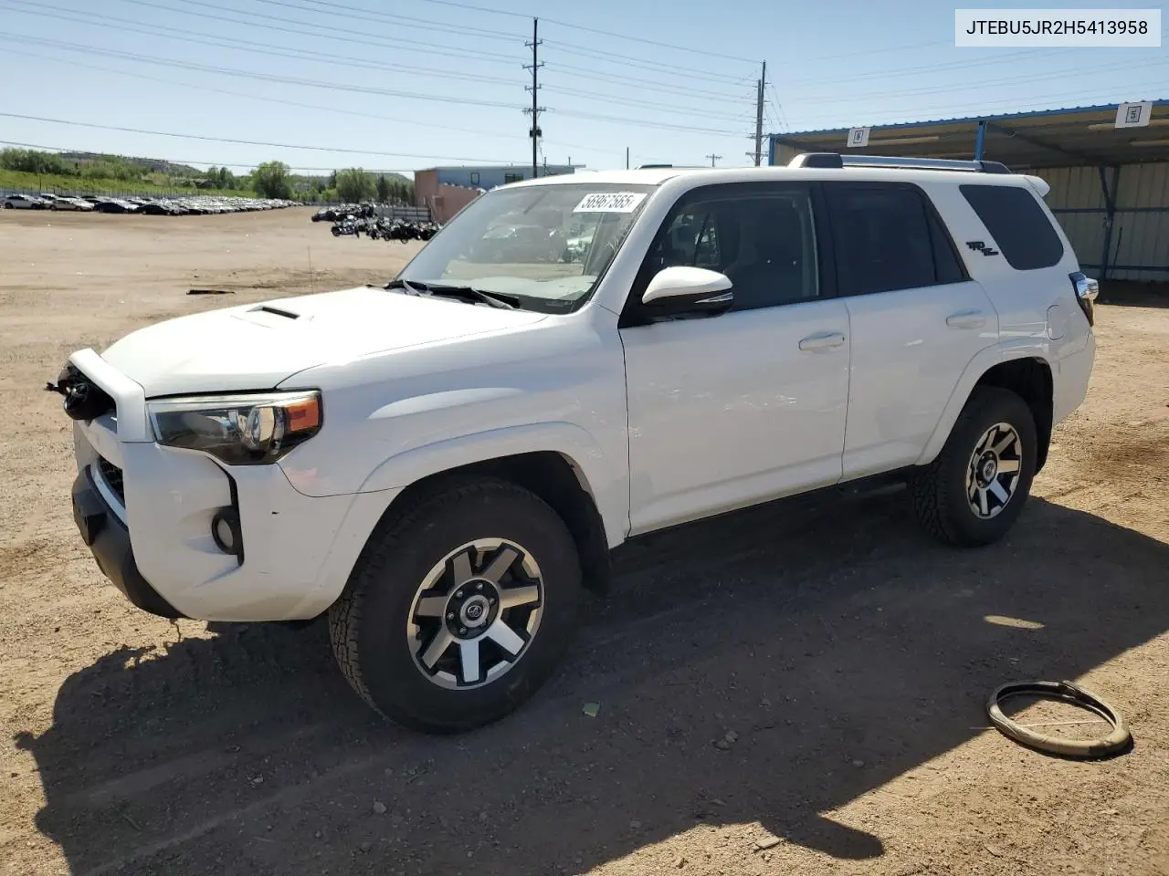 2017 Toyota 4Runner Sr5/Sr5 Premium VIN: JTEBU5JR2H5413958 Lot: 56967565