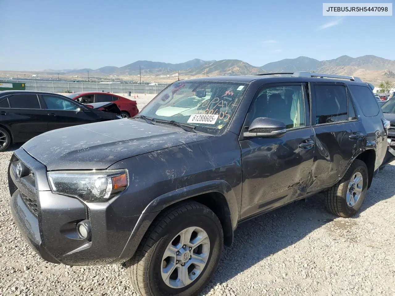 2017 Toyota 4Runner Sr5/Sr5 Premium VIN: JTEBU5JR5H5447098 Lot: 61288605