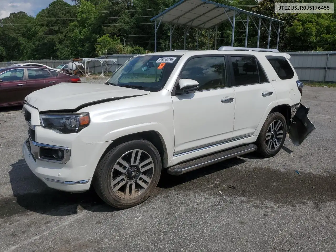 2018 Toyota 4Runner Sr5 VIN: JTEZU5JR0J5176455 Lot: 56550485