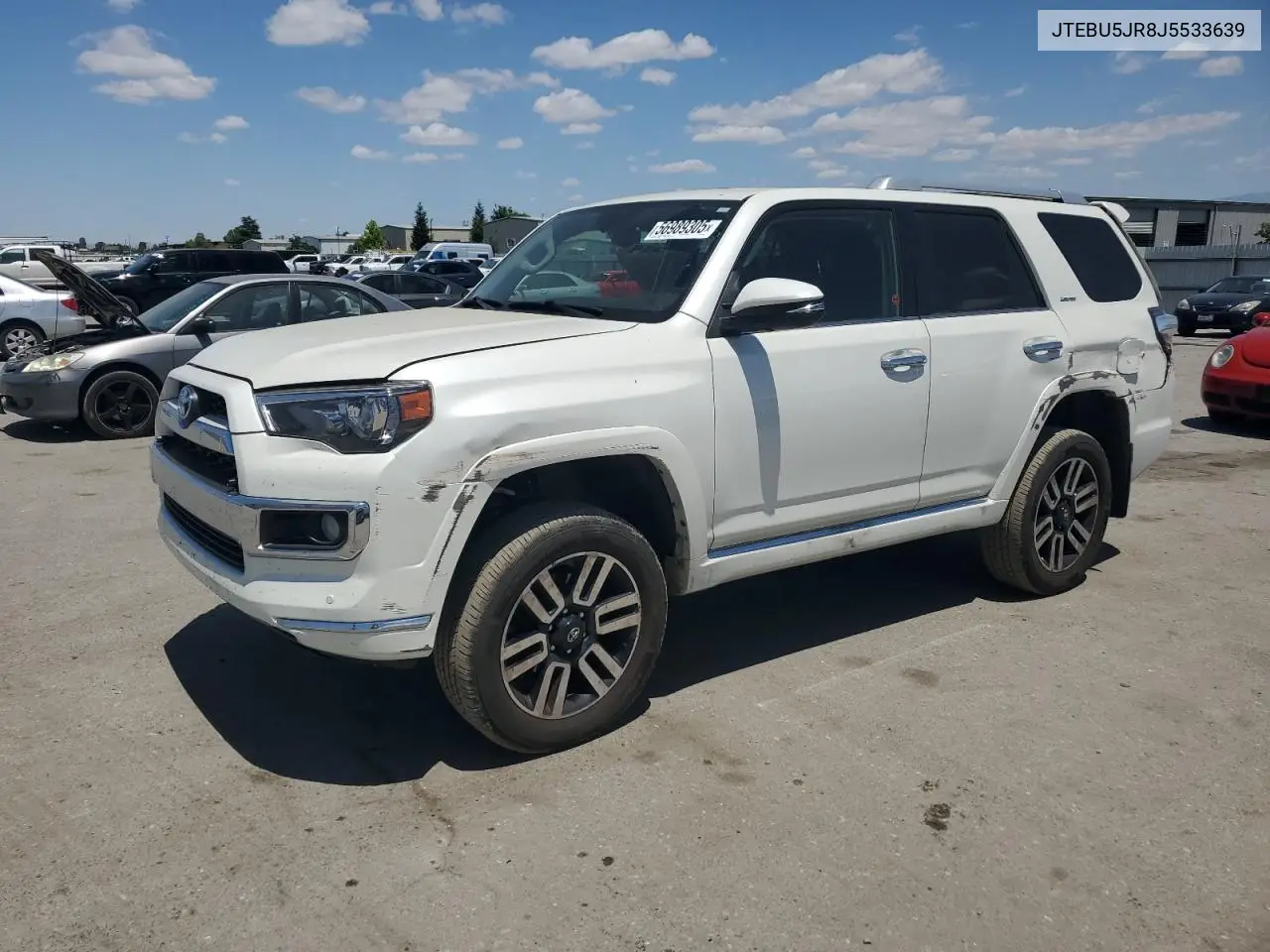 2018 Toyota 4Runner Sr5/Sr5 Premium VIN: JTEBU5JR8J5533639 Lot: 56989305